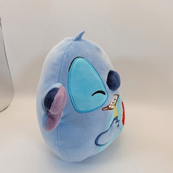 Disney Squishmallows Stitch Plush Eating Fries Blue Alien 2024 Jazwares 8" - Picture 5 of 10